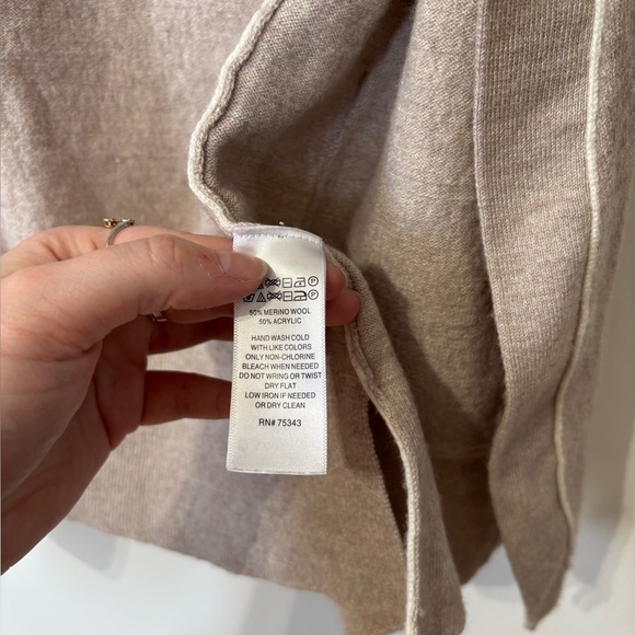 🎉4/30$🎉 Beige Knit Open-Front Cardigan – Christian Siriano 🧥 - Picture 3 of 4